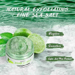 Lemon Body Scrub Natural Organic Dead Sea Salt Anti Aging & Exfoliation Moisturizes and Nourishes Hand Feet & Skin